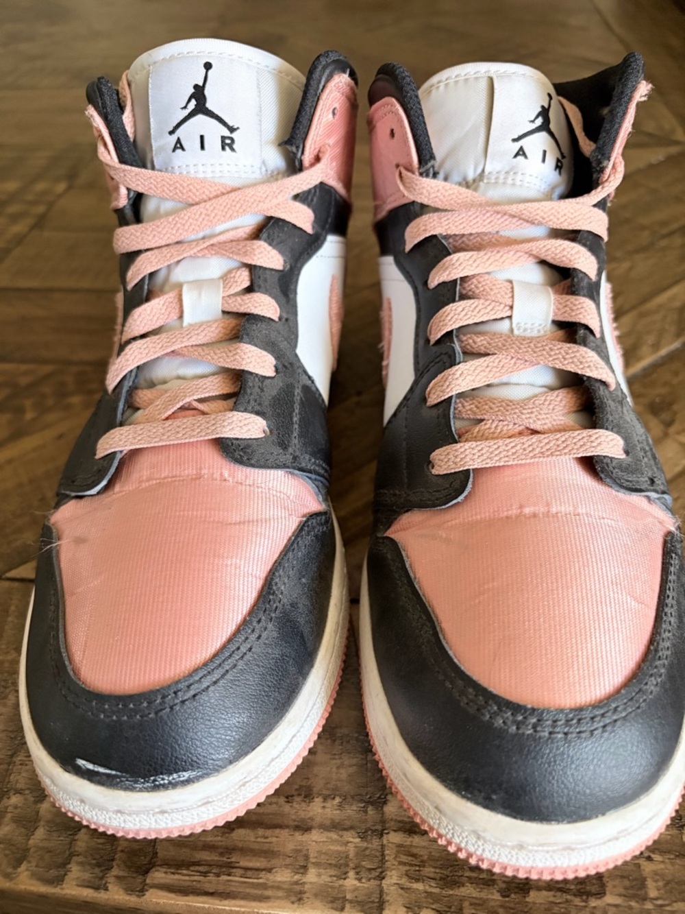 Nike Kids Pink and Black Air Sneakers